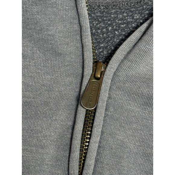 Vintage Carhartt Full Zip Distressed Faded Hoodie Sweatshirt Mens XL Heavy Blue - Picture 5 of 7